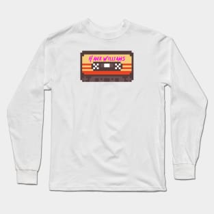 Hank Williams 8bit cassette Long Sleeve T-Shirt